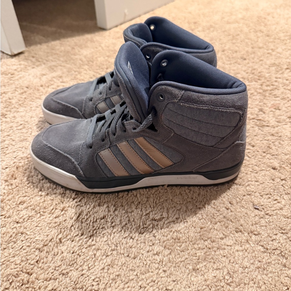 Adidas Gray and rose gold High-Top Sneakers